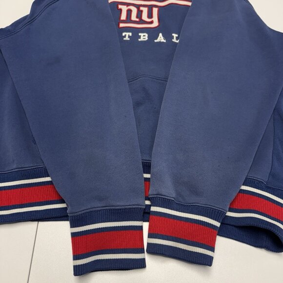 New York Giants Hoodie Sweatshirt Mens 2XL 28x28 Pro Line NFL Blue Embroidered - Picture 11 of 16